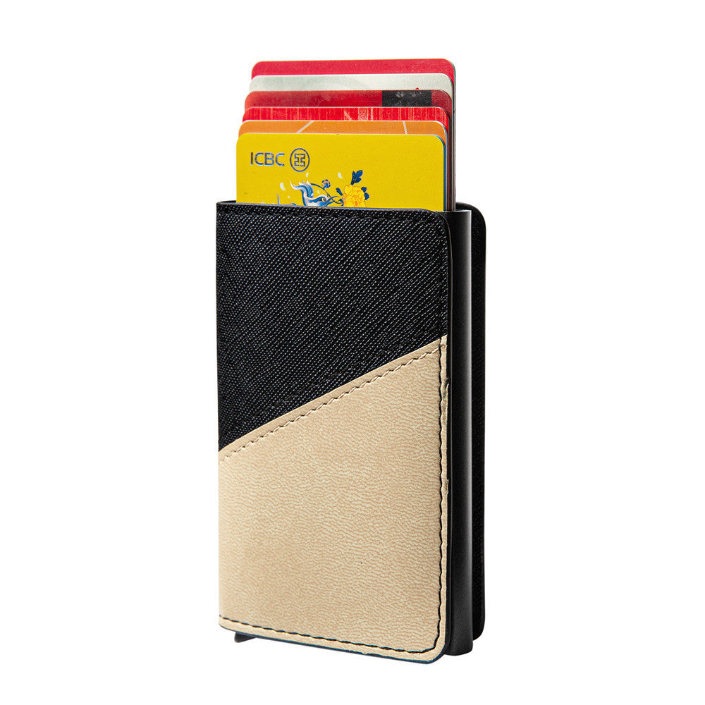 mens fashion color contrast wallet