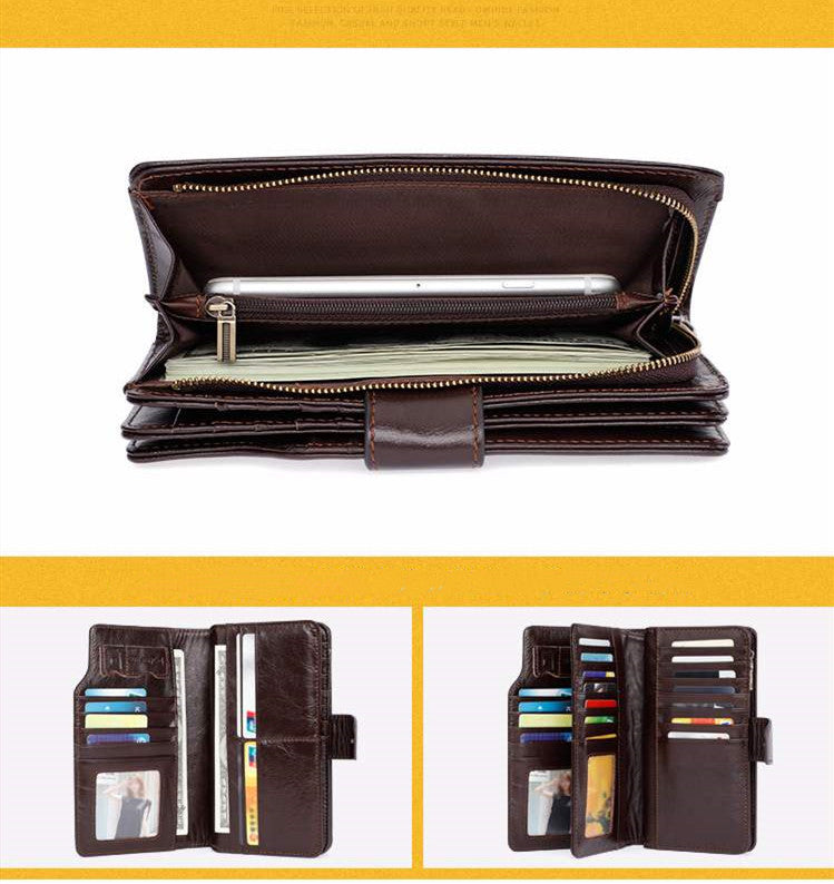 multi card leather wallet