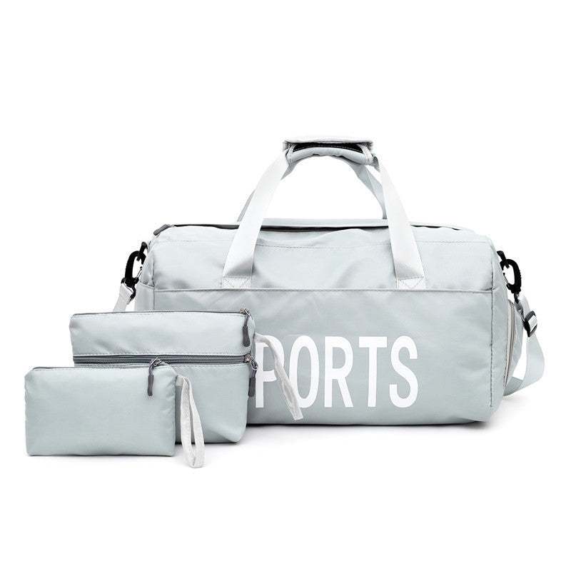 nylon independent three piece sports bag