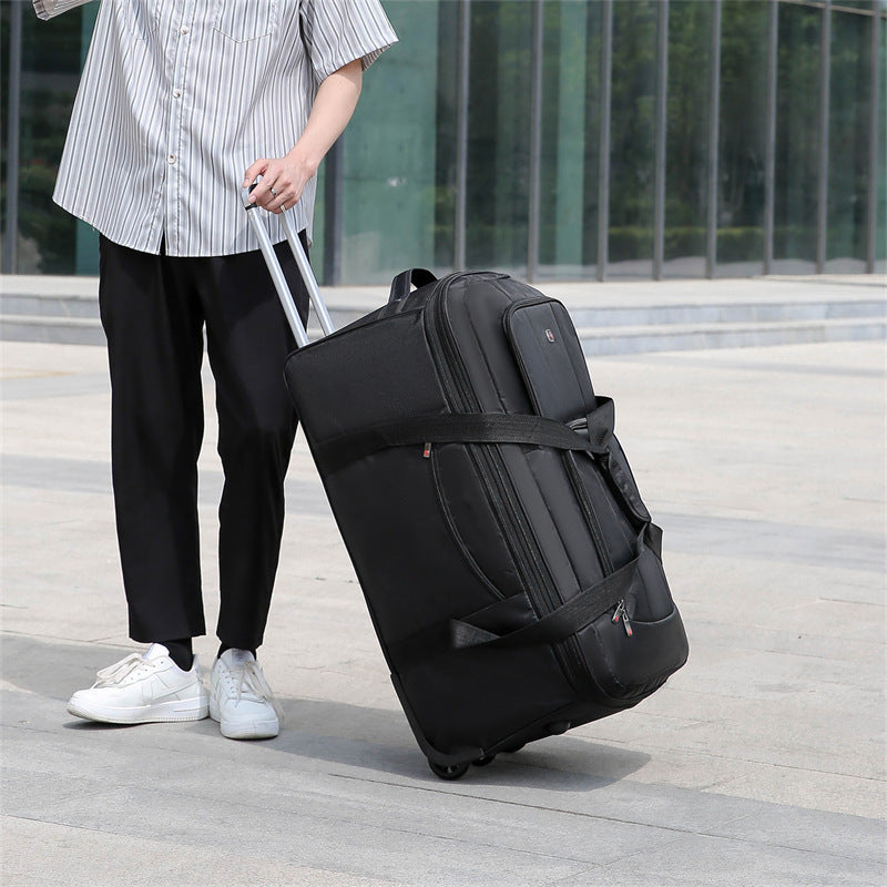 women travel suitcase trolley bags wheeled bag oxford waterproof rolling luggage travel handbag totes with wheels large capacity