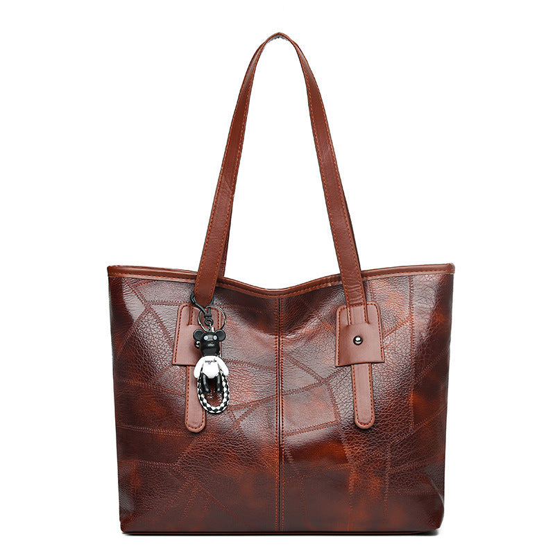 new large capacity bag womens korean style trendy womens shoulder bag portable commuter hand carrying bag