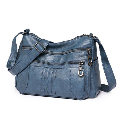 new casual womens cross body bag pu retro shoulder lightweight commuter bag