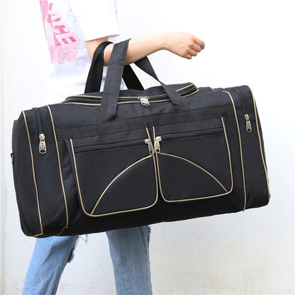 foldable sports oxford cloth large capacity portable messenger bag