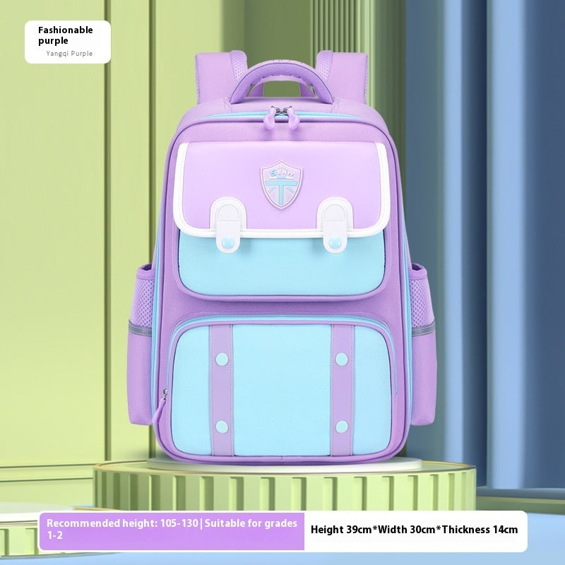 Student Schoolbag Spine Protection Burden Alleviation Backpack Water Repellent