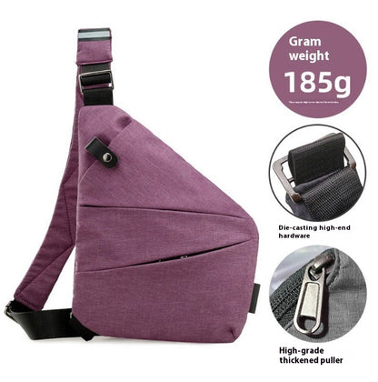 mens nylon lightweight simple large capacity crossbody bag