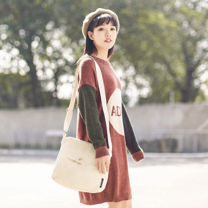canvas fashion student casual backpack