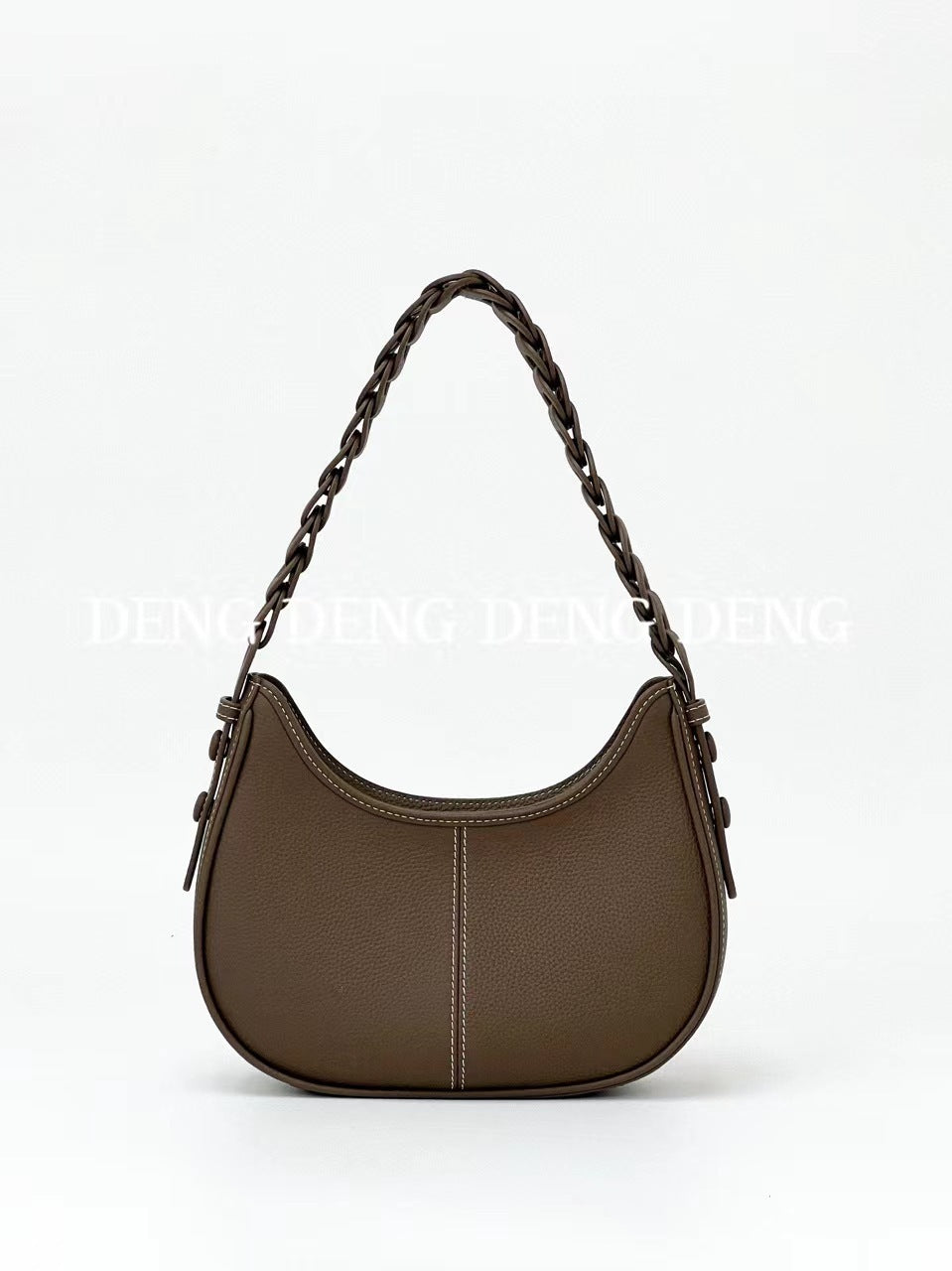 litchi grain top layer cowhide leather single shoulder bag