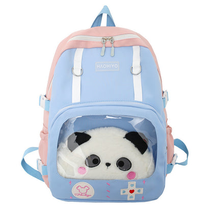 candy color contrast color capacity student schoolbag