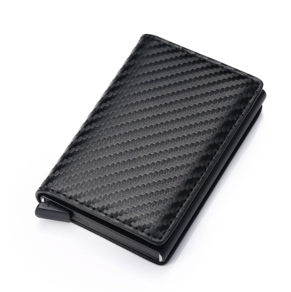 automatic pop up leather card holder