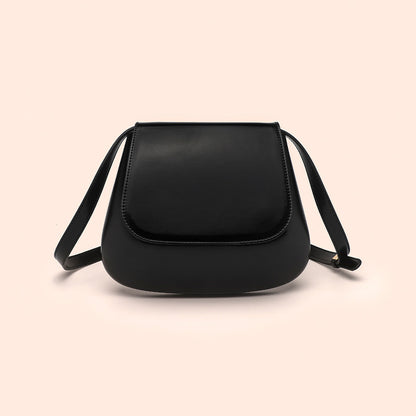 Crossbody Bag Vegan Leather Women Retro Small Saddle Satchel Shoulder Bag With Long Adjustable Strap