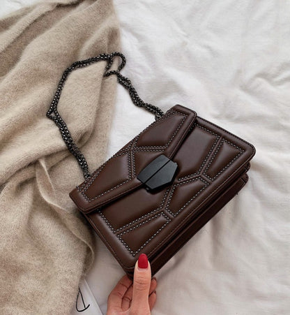 rivet chain small crossbody bags for women