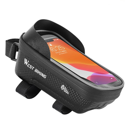 bicycle mobile phone touch screen upper saddle bag cycling fixture