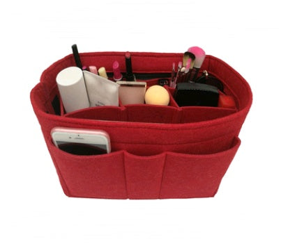 felt cosmetic bag fashion simple felt multi function bag in the package cosmetic storage bag