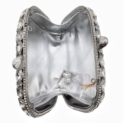 hand held new diamond evening bag