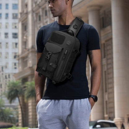 mens tactical chest sports waterproof crossbody bag