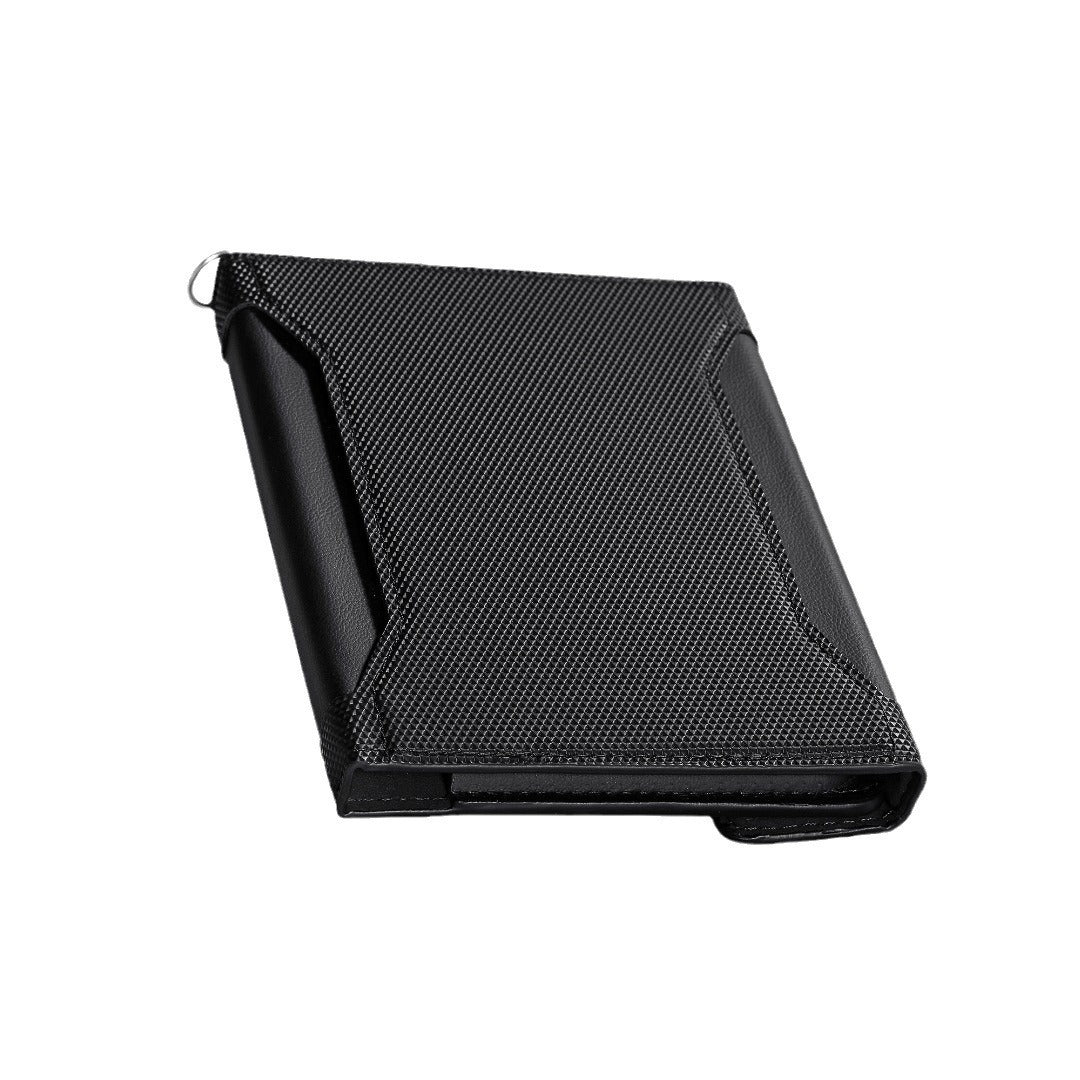leather short mens passport holder portable stylish and versatile large capacity passport jacket