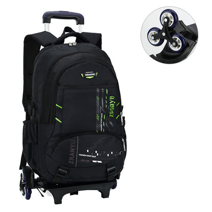 lightweight three wheeled childrens trolley school bag