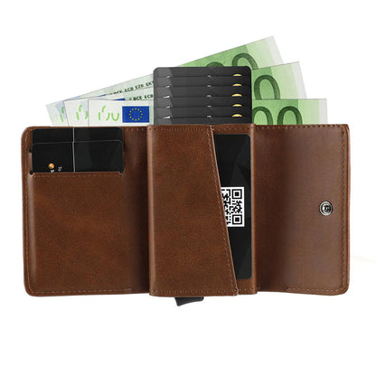 mens new hot sell fashion retro tri fold wallet