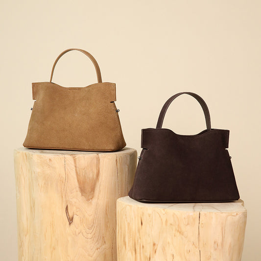 Winter Top-layer Leather Bag With A Niche Design