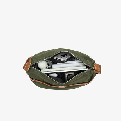 autumn contrast color minimalist fashionable large capacity lightweight quick dry casual shoulder bag