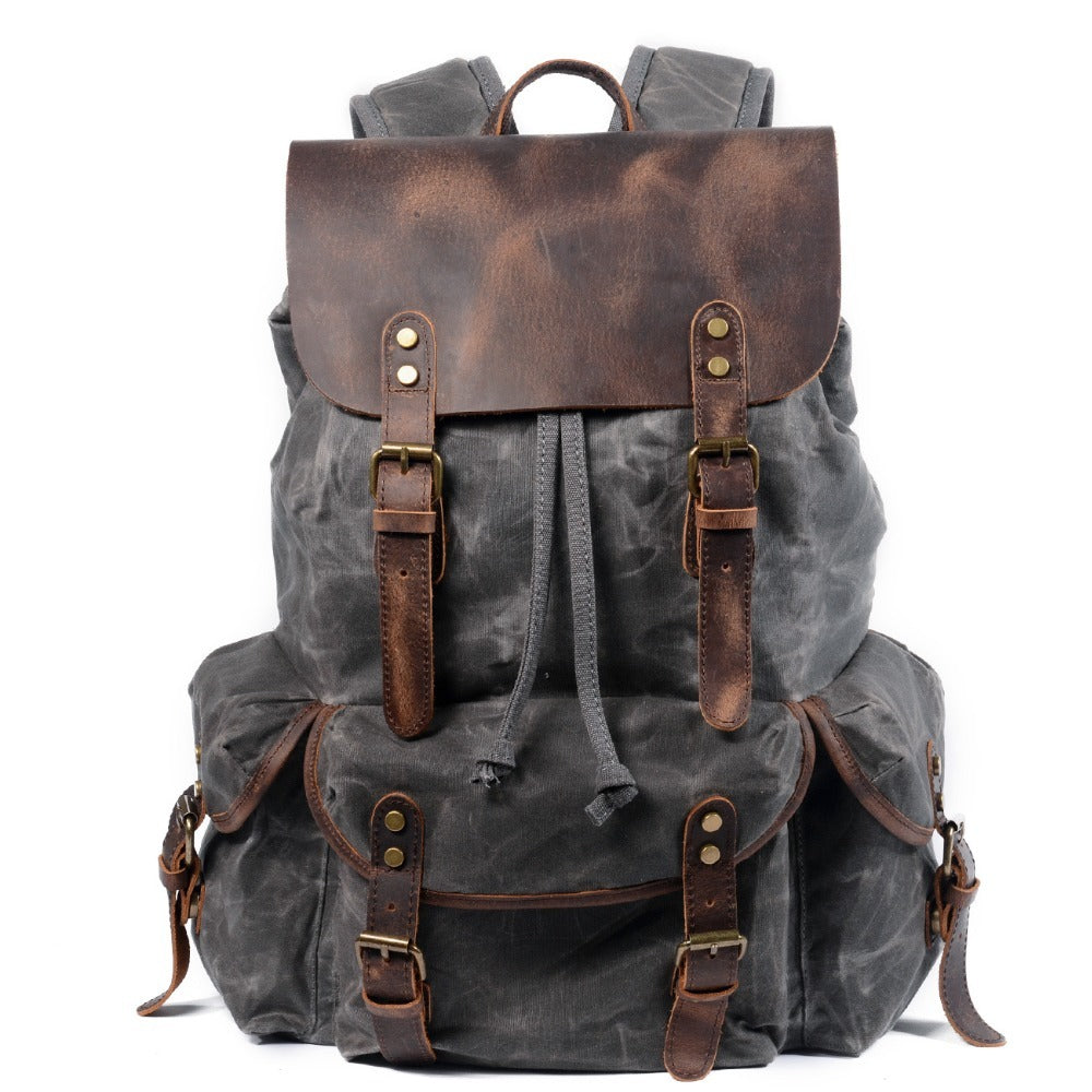 waterproof hard wax postman backpack