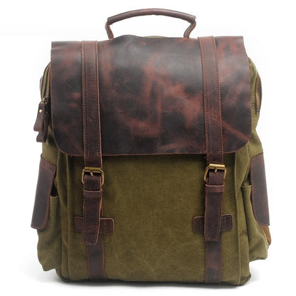 vintage canvas backpack