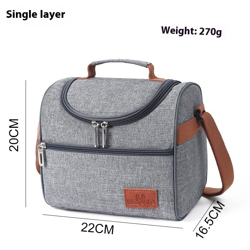 double layer refrigerated fruit shoulder picnic bag