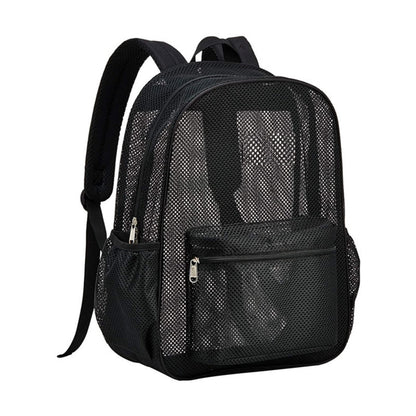 high load bearing mesh backpack transparent and simple