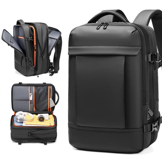 new mens backpack with large capacity waterproof outdoor travel bag that can be expanded