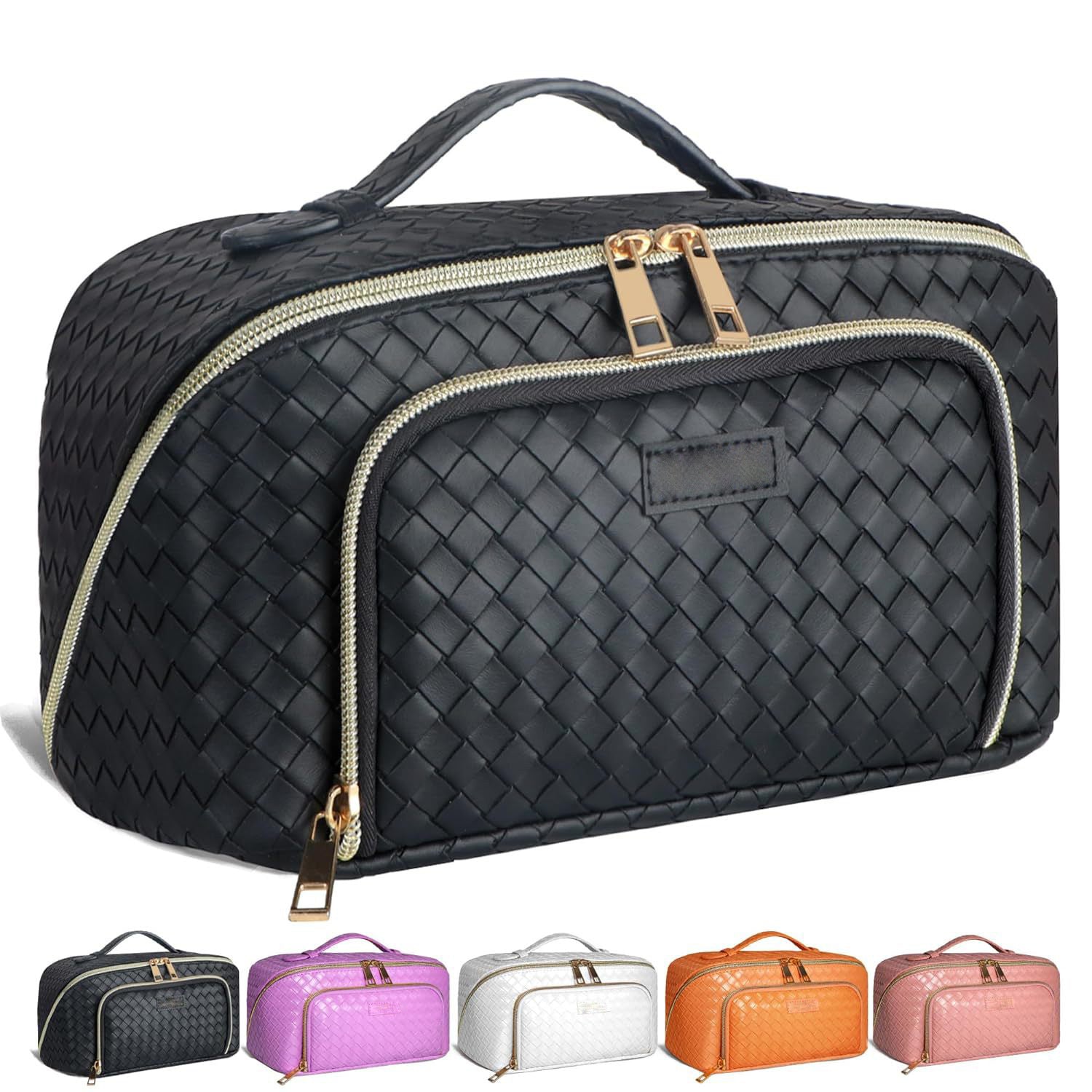 large capacity cosmetic bag portable waterproof makeup storage case women multifunction bathroom toiletries organizer pouch item