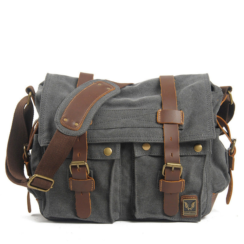 mens crossbody canvas shoulder bag