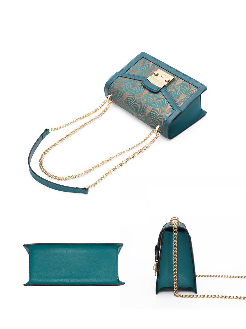 womens fashion artistic chinese style embroidery leather message bag