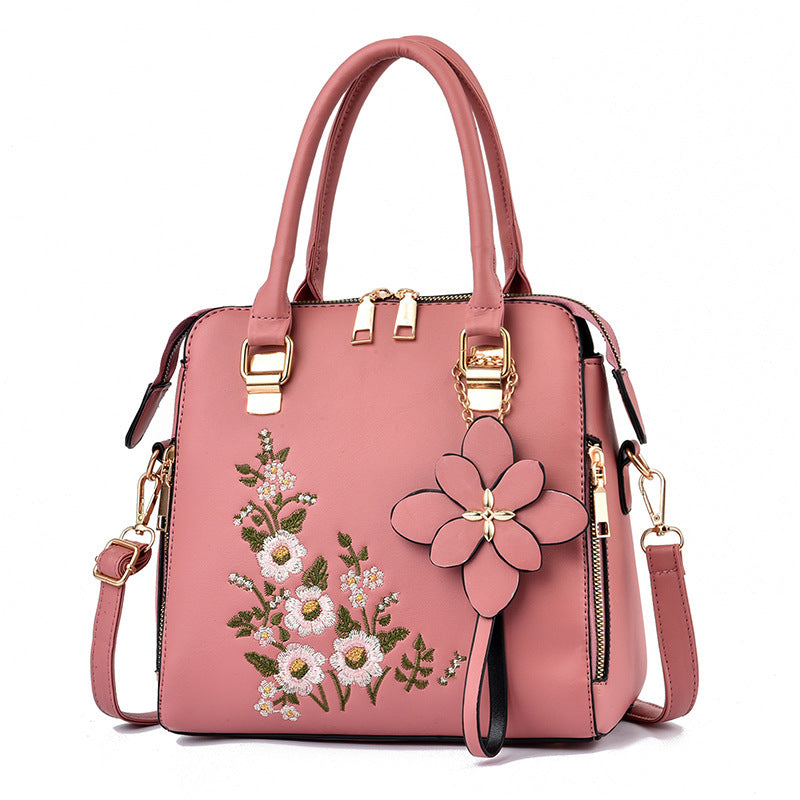 fashion flowers embroidered handbag women shoulder messenger bags