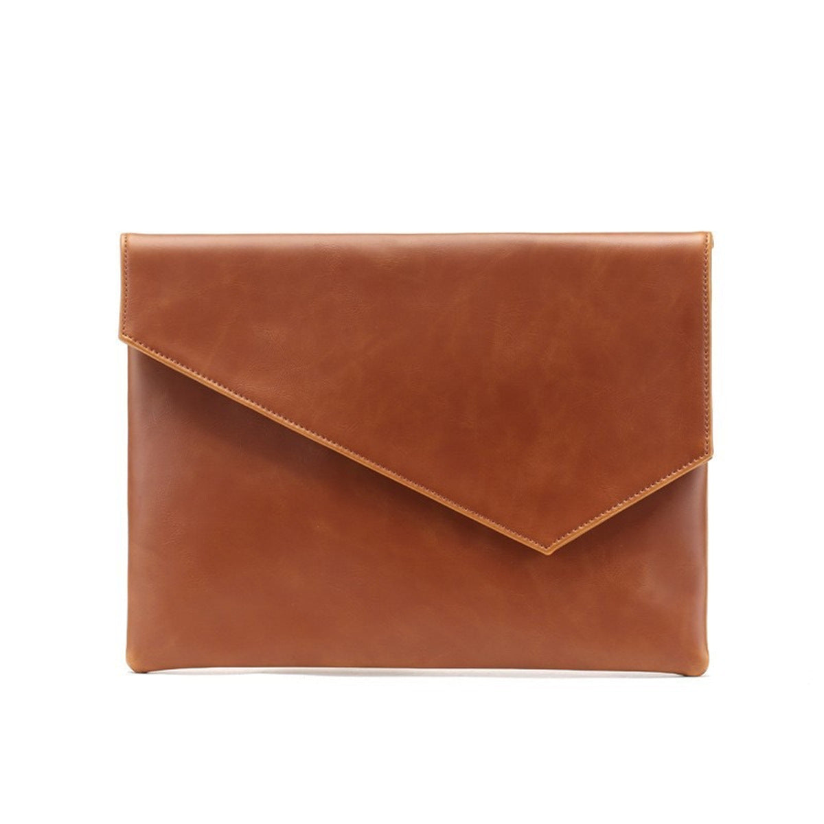 leather upgraded mens style business casual fashion hand held envelope file bag