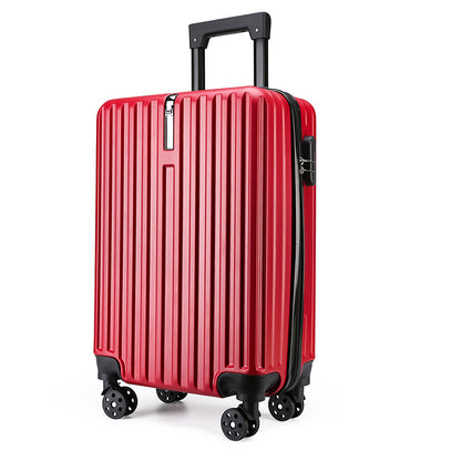 20-inch Large Capacity Student Suitcase Business Striped Trolley Case
