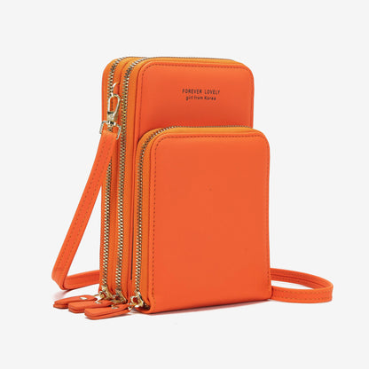 crossbody bag women tri fold pockets phone bags