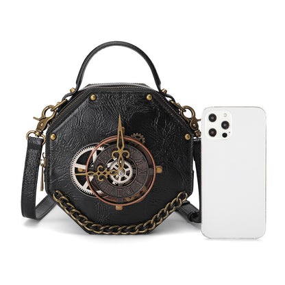 european and american punk industrial retro style womens shoulder messenger bag