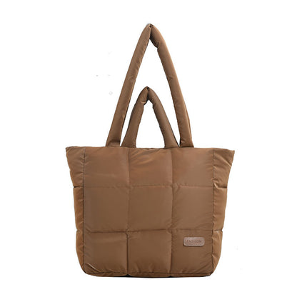 cotton jacket bag large capacity down jacket portable shoulder bag