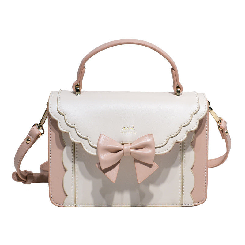 womens fashion new bow style small square bag