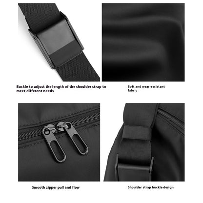 mens shoulder bag simple and lightweight water repellent sports leisure bag