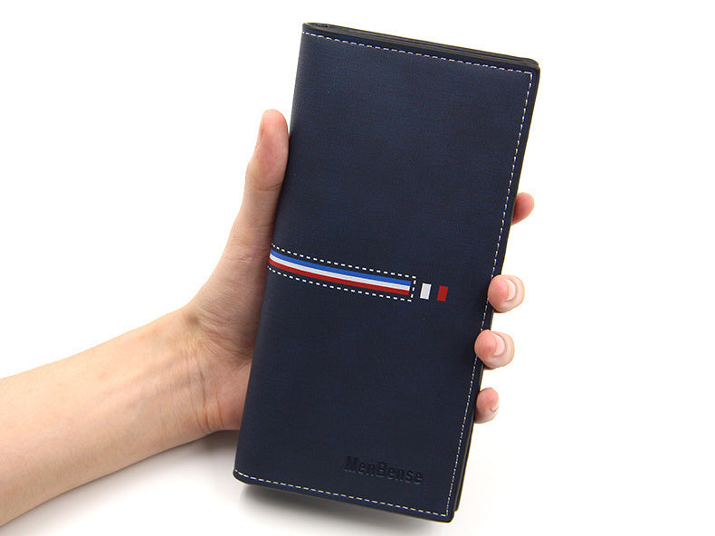 mens wallets long vertical large capacity