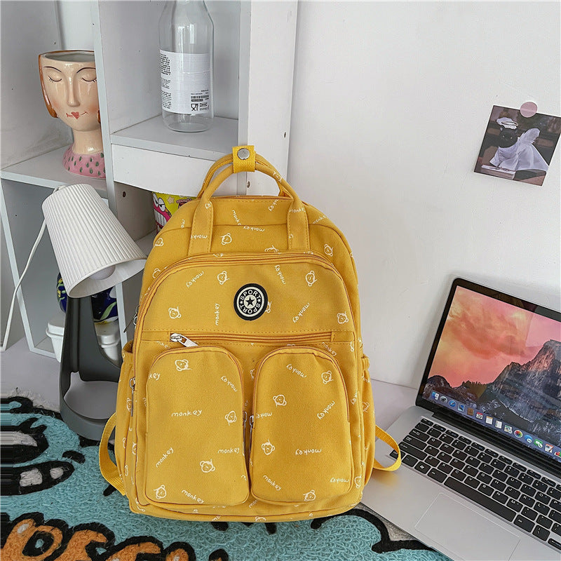 customized korean harajuku nylon student backpack