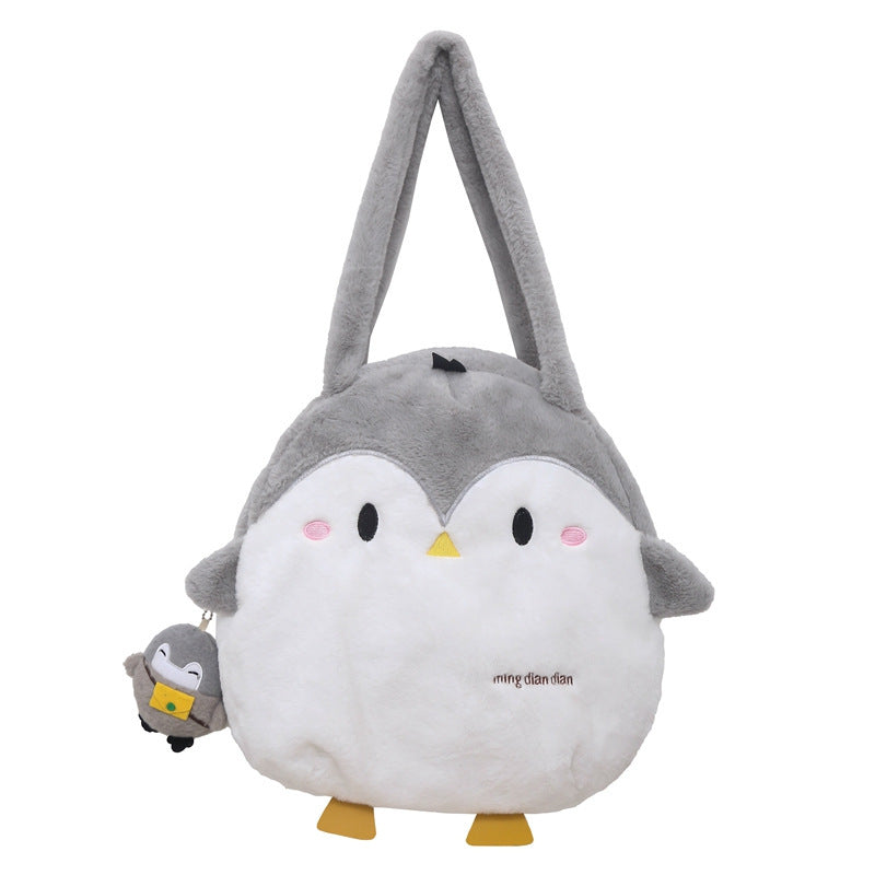 cute penguin female autumn and winter new campus large capacity shoulder bag