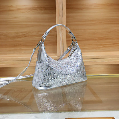 delicate rhinestone womens bag dinner bag large capacity totes