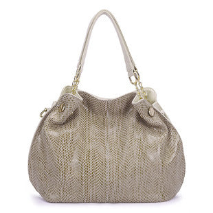 european and american fashion large capacity snake print shoulder handbag