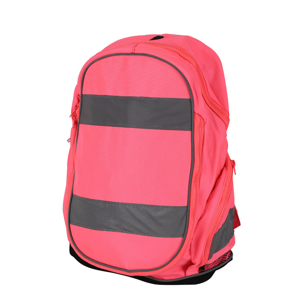 double shoulder night reflective backpack fashion outdoor