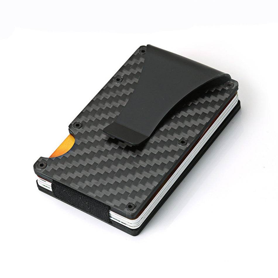 carbon fiber card package mens simplicity wallet