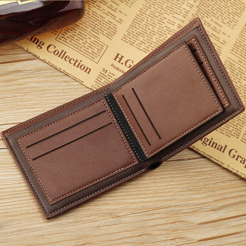 mens wallet short wallet glossy wallet