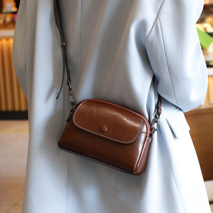 Genuine Leather Women's Shoulder Messenger Bag