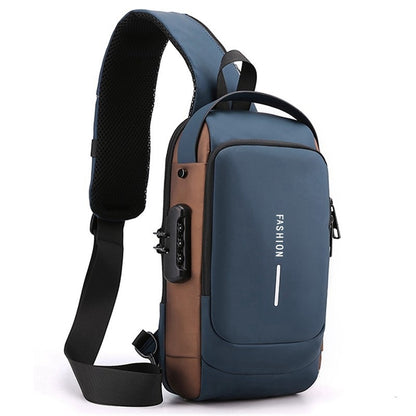 password anti theft chest bag mens casual multifunctional